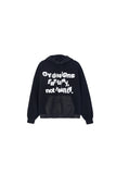 オーワイ(OY) REVERSE BLEND LOGO HOODIE-BLACK