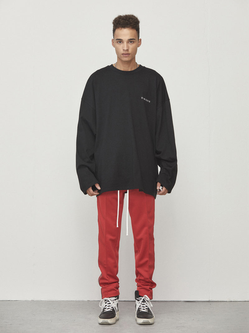 ディープリーク(DPRIQUE) OVERSIZED LONG SLEEVE T-SHIRT - BLACK