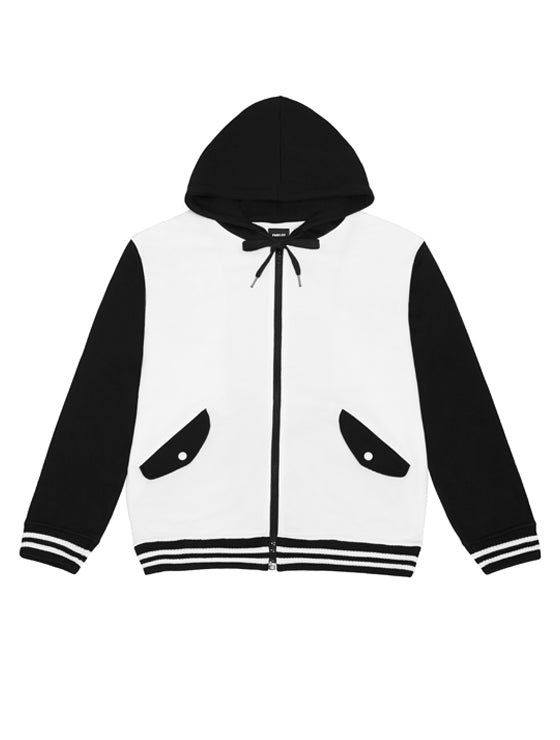 FM91.02 (エフエム91.02)　BASEBALL ZIPUP ivory(black)