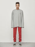 ディープリーク(DPRIQUE) OVERSIZED LONG SLEEVE T-SHIRT - GREY