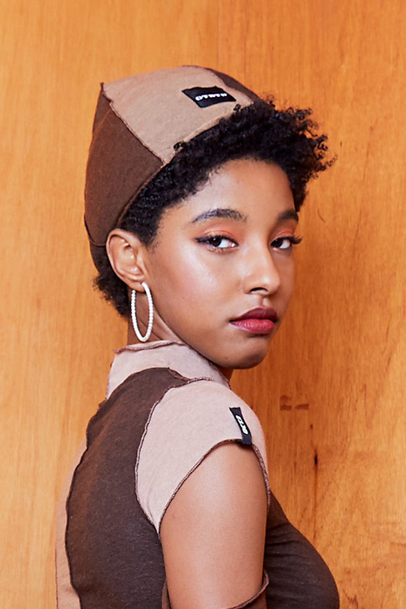 オクトーバーサード(Oct.3) Nude Color Chips Beanie [Brown]