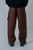 オーワイ(OY) TWIST CARGO PANTS-BROWN