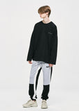 ディープリーク(DPRIQUE)  PANEL ZIPPER TRACK PANTS - LIGHT GREY/BLACK