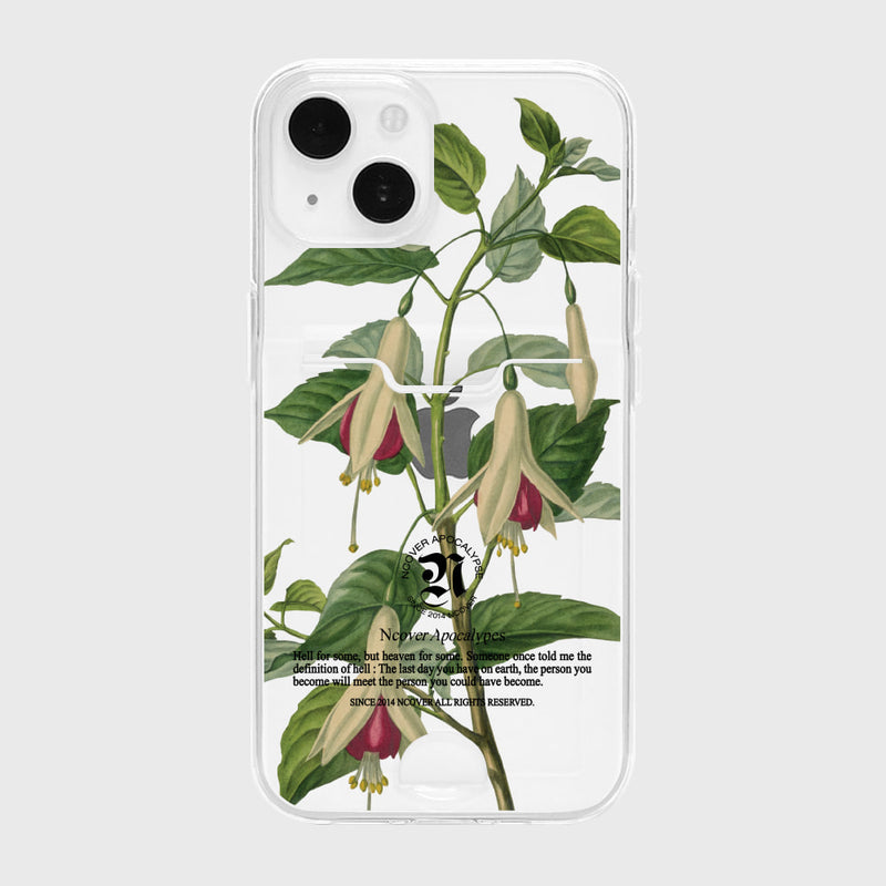 NCOVER（エンカバー）FUCHSIA FLOWER-CLEAR(CARD STORAGE- JELLY)