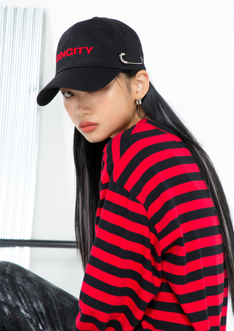 SINCITY (シンシティ) Sincity logo cap red
