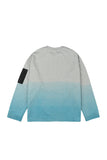 オーワイ(OY) GRADATION LOGO POCKET LONG SLEEVE-GREY