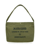mahagrid (マハグリッド) CANVAS STENCIL SHOULDER BAG [OLIVE]