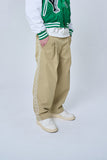 オーワイ(OY) WAVE LINE LOGO PANTS-BEIGE