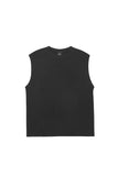 オーワイ(OY) STRIPE LOGO KNIT VEST-BLACK