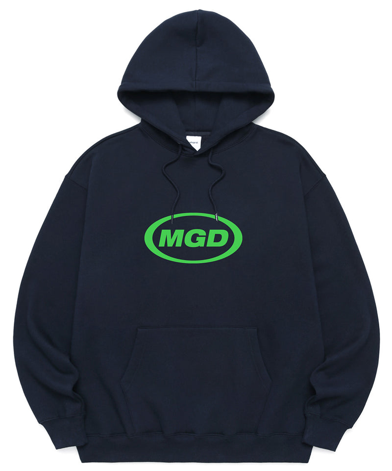 mahagrid (マハグリッド) MGD OVAL LOGO HOODIE [NAVY]