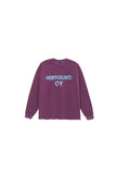 オーワイ(OY) VINE MELTING LOGO LONG SLEEVE-BURGUNDY