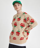 ワンダービジター(WONDER VISITOR)  Rose pattern Knit