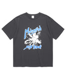 mahagrid (マハグリッド)  FLOWER PRINT TEE [CHARCOAL]