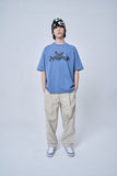 オーワイ(OY) WAVE LOGO T-PAUL BLUE