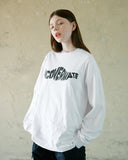 NCOVER（エンカバー）WAVE MATE LOGO LONGSLEEVE-WHITE