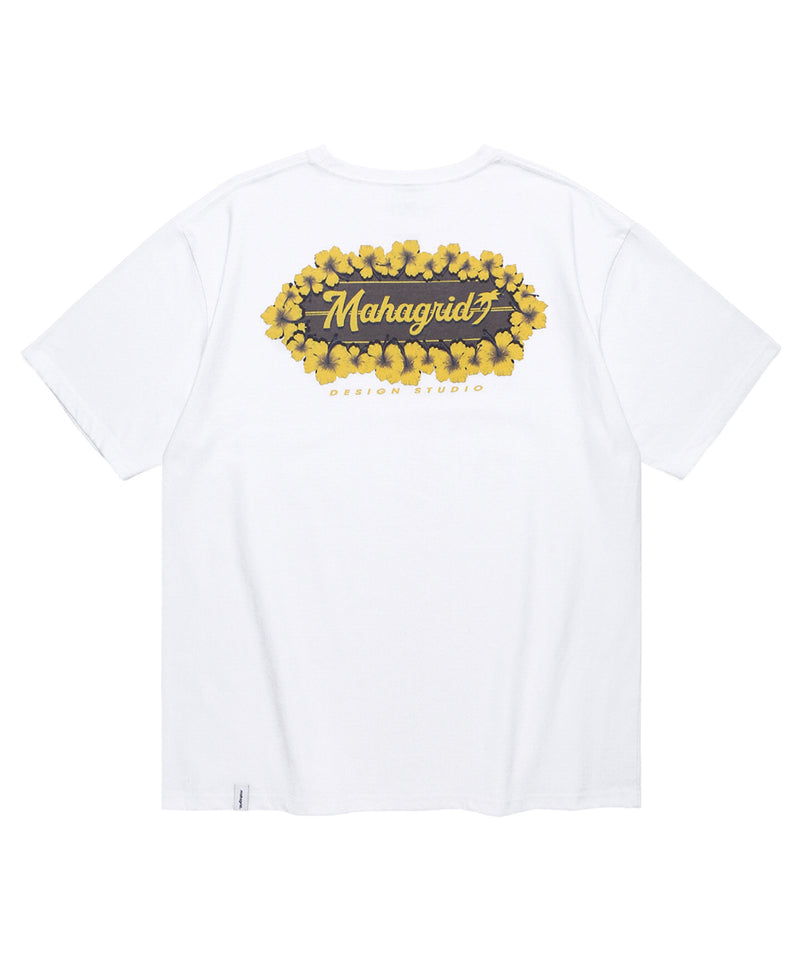 mahagrid (マハグリッド) HIBISCUS TEE [WHITE]