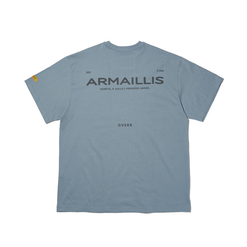 OVERR(オベルー) 21SU ARMAILLIS LOGO BLUE T-SHIRTS