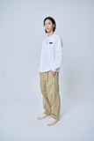 オーワイ(OY) TEXT FLOWER LONG SLEEVE-WHITE