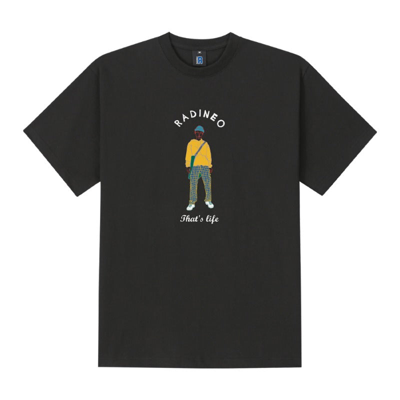 RADINEO (ラディネオ)　Life Black Short-Sleeved T-Shirt