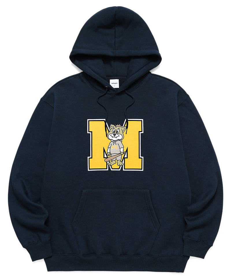 mahagrid (マハグリッド) JIMMY M LOGO HOODIE [NAVY]