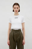 INPREP (インプレップ）DOUBLE LAYERED CROP TOP (WHITE)