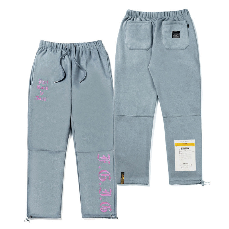 STIGMA(スティグマ)  GOTHIC FEEL GOOD HEAVY SWEAT JOGGER PANTS BLUE GREY