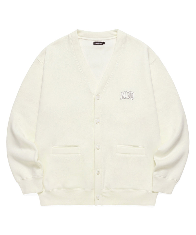 mahagrid (マハグリッド) MGD COLLEGE SWEAT CARDIGAN [IVORY]