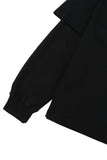 オーワイ(OY) LAYERED ZIPPER POLA LONG SLEEVE-BLACK