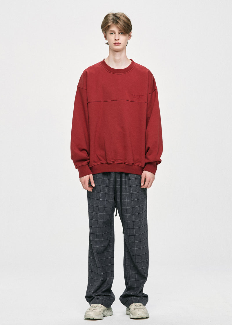 ディープリーク(DPRIQUE)   06 OVERSIZED SWEATSHIRT - DEEP RED
