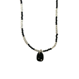 Nff(エヌエフエフ) 	 bead mix necklace_black