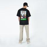 アクメドラビ(acme' de la vie)   BACKYARD FAMILY - BLACK SHORT SLEEVE T-SHIRT