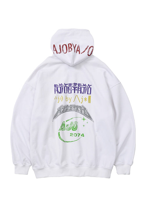 アジョバイアジョ(AJOBYAJO) 5th Anniversary Oversized Hoodie [White]
