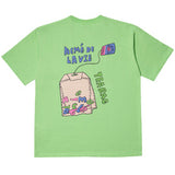 アクメドラビ(acme' de la vie)  TEABAG LOGO SHORT SLEEVE T-SHIRT LIGHT GREEN