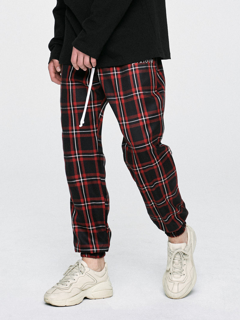 ディープリーク(DPRIQUE)   CHECK JOGGER PANTS - RED