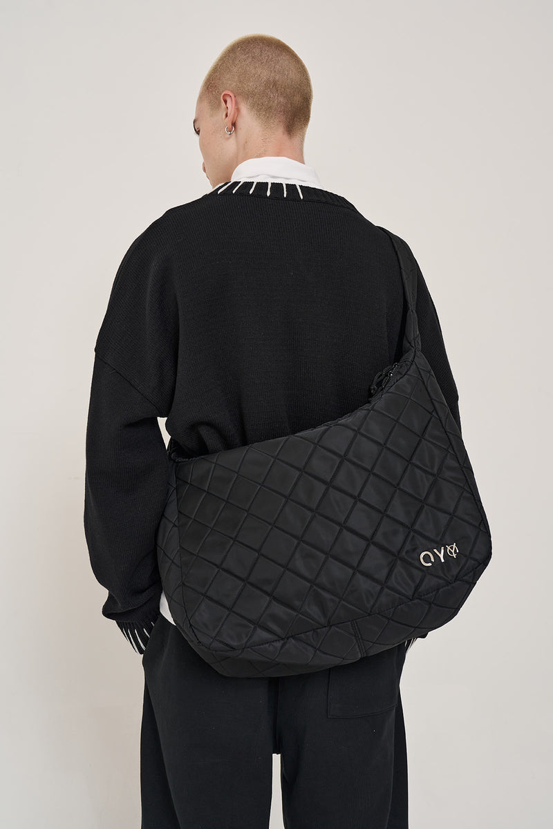 オーワイ(OY) METAL QUILTING MESSANGER BAG