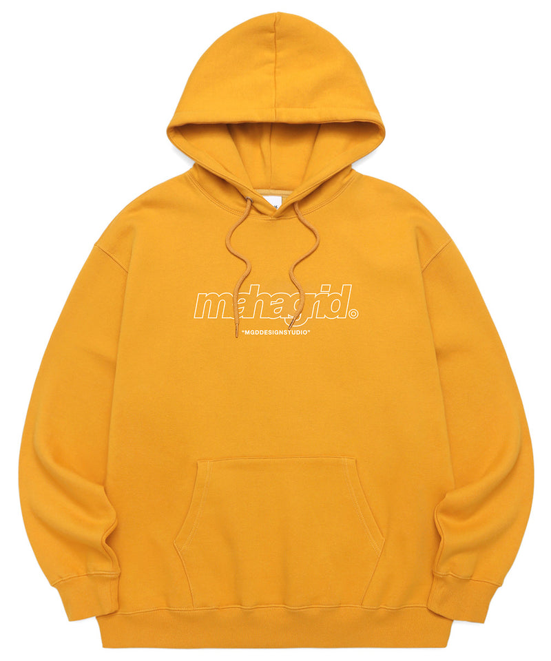 mahagrid (マハグリッド) THIRD LOGO HOODIE [MUSTARD]