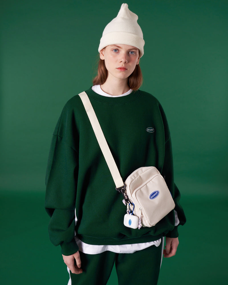 NCOVER（エンカバー）ORIGINAL SMALL LOGO TRAINING SWEATSHIRT-GREEN