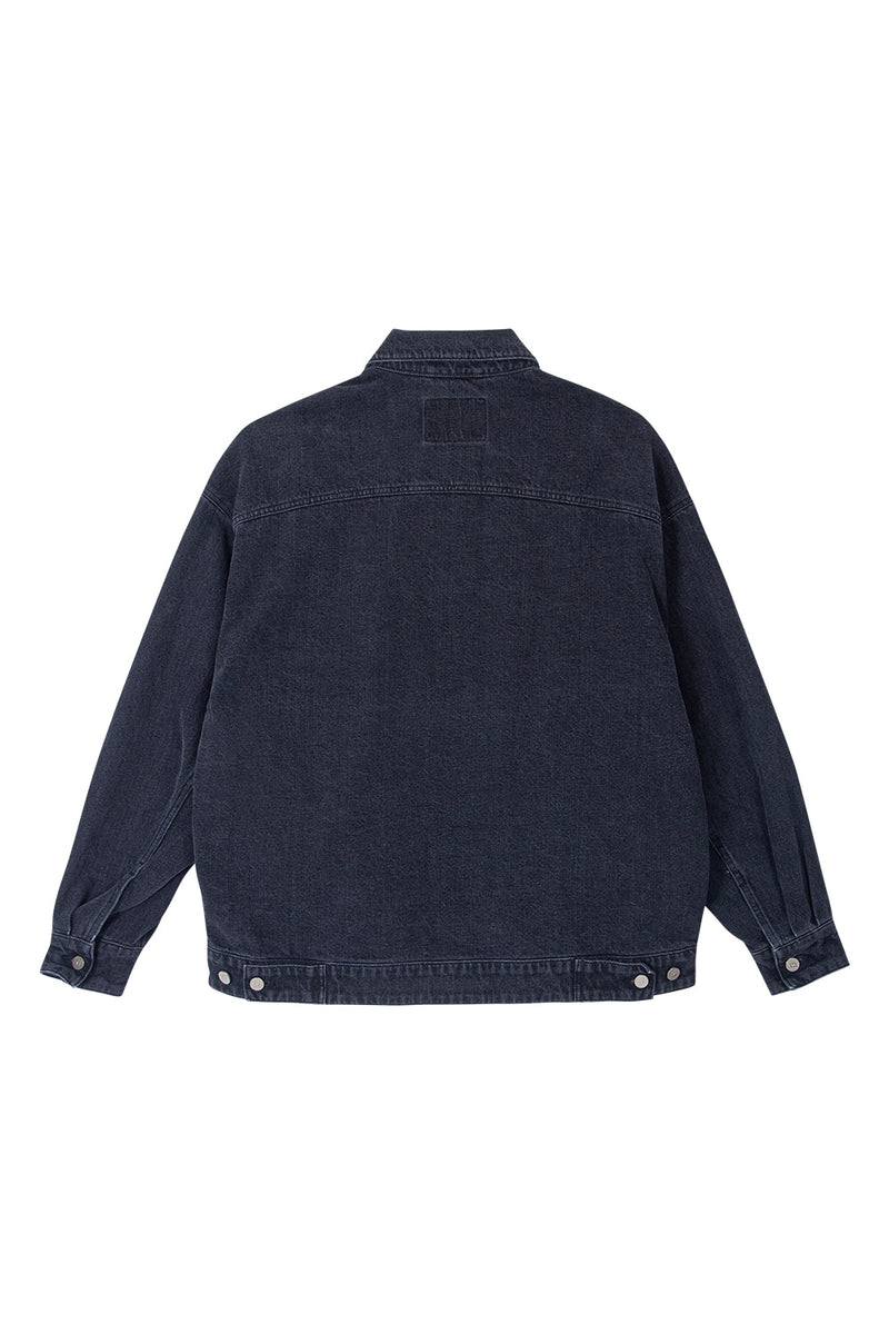 GRAFFITIONMIND(グラフィティオンマインド)       OVERSIZED PIN BADGE DENIM JACKET