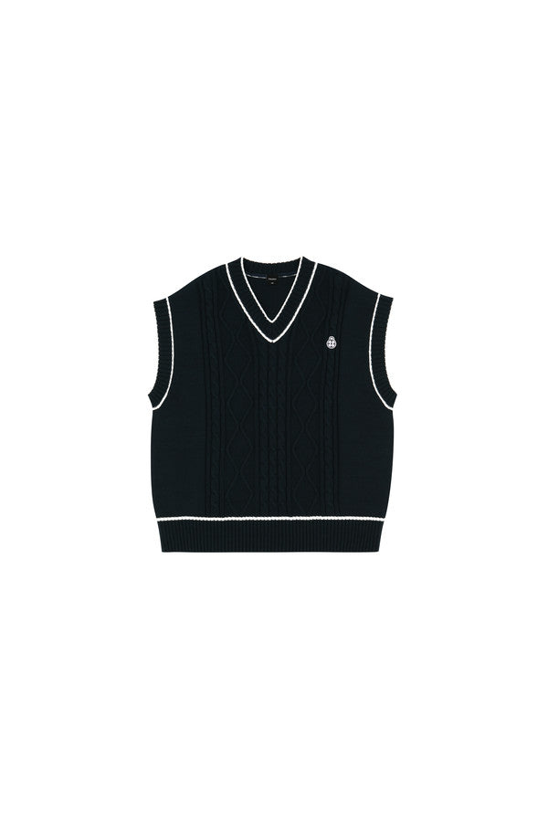 ReinSein（レインセイン）Accentuated Line Navy Knit Vest