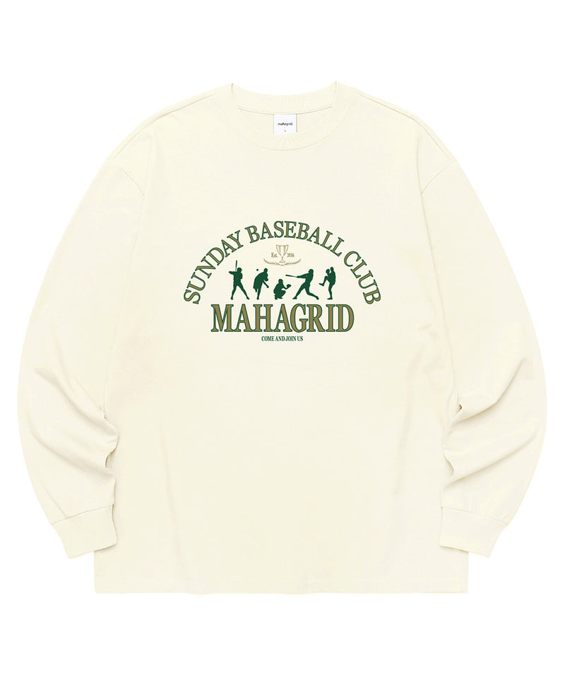 mahagrid (マハグリッド) SBC PLAYERS LS TEE [IVORY]