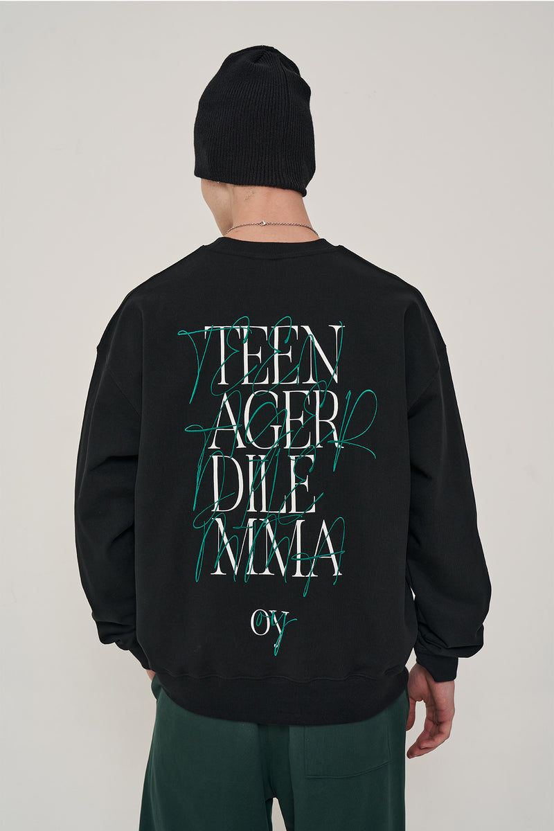 オーワイ(OY) LETTERING LOGO MTM-BLACK