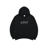 アクメドラビ(acme' de la vi)  OUTLINE PRINTING LOGO HOODIE BLACK