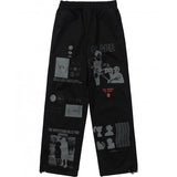 FLARE UP (フレアアップ)     Season Artwork Pants - Black (FU-220)