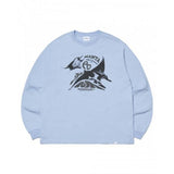 NOMANUAL(ノーマニュアル)    MANTA LONG SLEEVE TEE - SKY BLUE