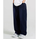 JEMUT (ジェモッ) Peanut Wide Washing Pants Darknavy YHLP2470