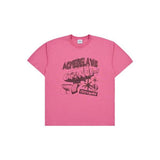 アクメドラビ(acme' de la vi) CREATURE WEAPON VINTAGE ARTWORK SHORT SLEEVE T-SHIRT DARK PINK