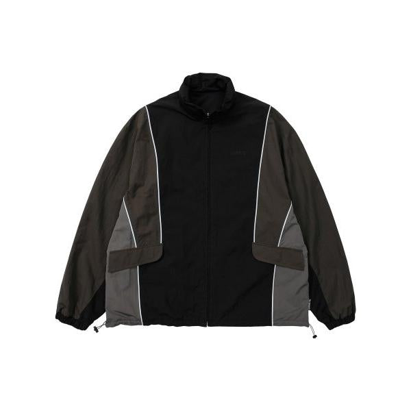 アジョバイアジョ(AJOBYAJO)            Multi Color Nylon Windbreaker [CHARCOAL]