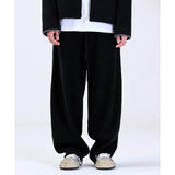 ラメルマメゾン (LA MER MA MAISON) WRINKLE LINE KNIT PANTS BLACK