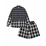 アジョバイアジョ(AJOBYAJO) [SET] Layered Check SET [Black]