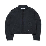 T.I.D RIDER JACKET - WASHED BLACK